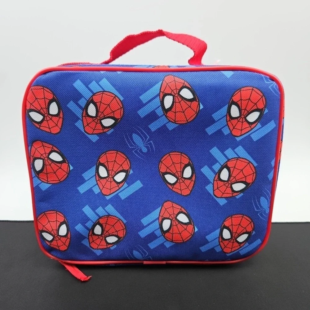 Spider-Man School‎ Lunchbox Insulated Lunch Tote Red Blue Marvel Spidey New